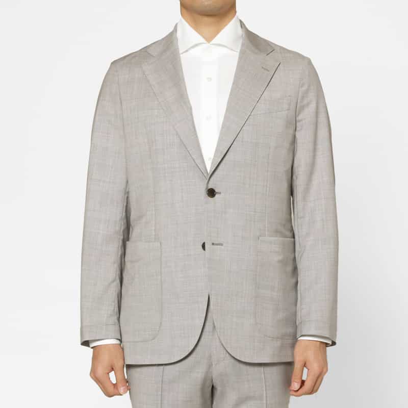 BARNEYS NEW YORK セットアップ アクティブジャケット（REDA社製ウール使用） LIGHT GRAY