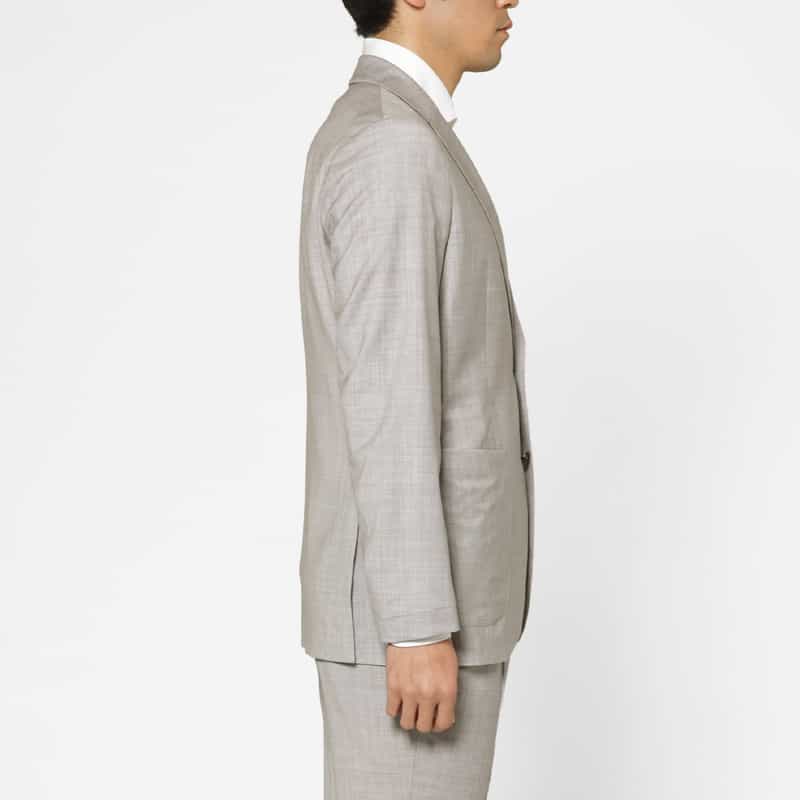BARNEYS NEW YORK セットアップ アクティブジャケット（REDA社製ウール使用） LIGHT GRAY