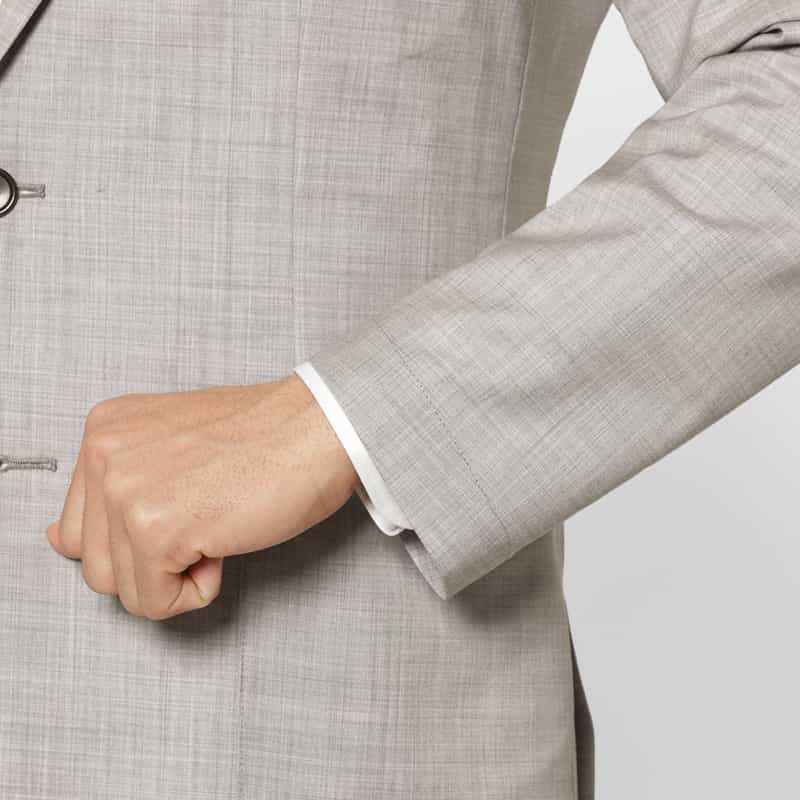 BARNEYS NEW YORK セットアップ アクティブジャケット（REDA社製ウール使用） LIGHT GRAY