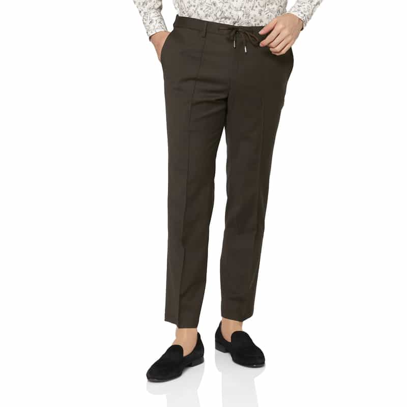 BARNEYS NEW YORK セットアップ アクティブパンツ（REDA社製ウール使用） BROWN