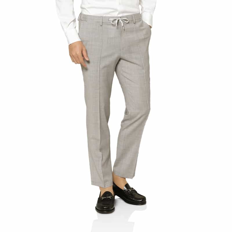 BARNEYS NEW YORK セットアップ アクティブパンツ（REDA社製ウール使用） LIGHT GRAY