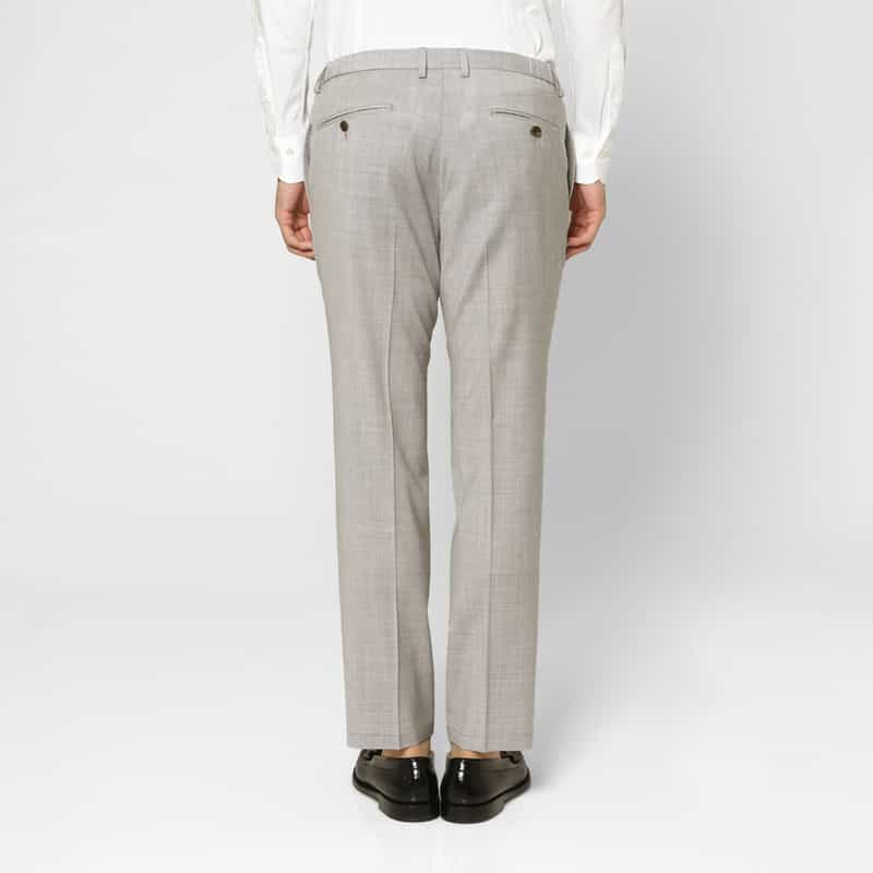 BARNEYS NEW YORK セットアップ アクティブパンツ（REDA社製ウール使用） LIGHT GRAY
