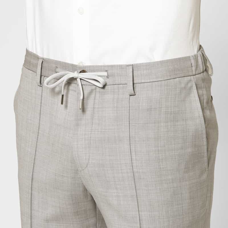 BARNEYS NEW YORK セットアップ アクティブパンツ（REDA社製ウール使用） LIGHT GRAY