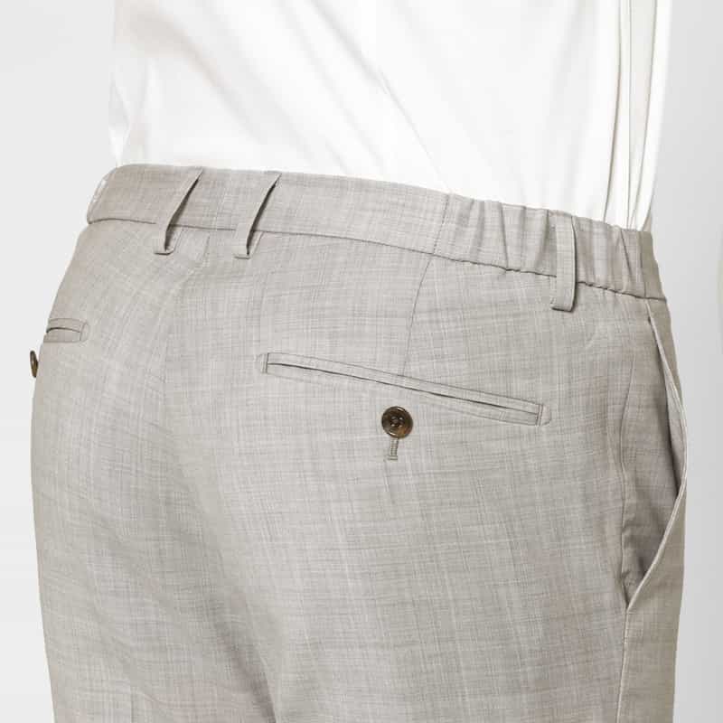 BARNEYS NEW YORK セットアップ アクティブパンツ（REDA社製ウール使用） LIGHT GRAY