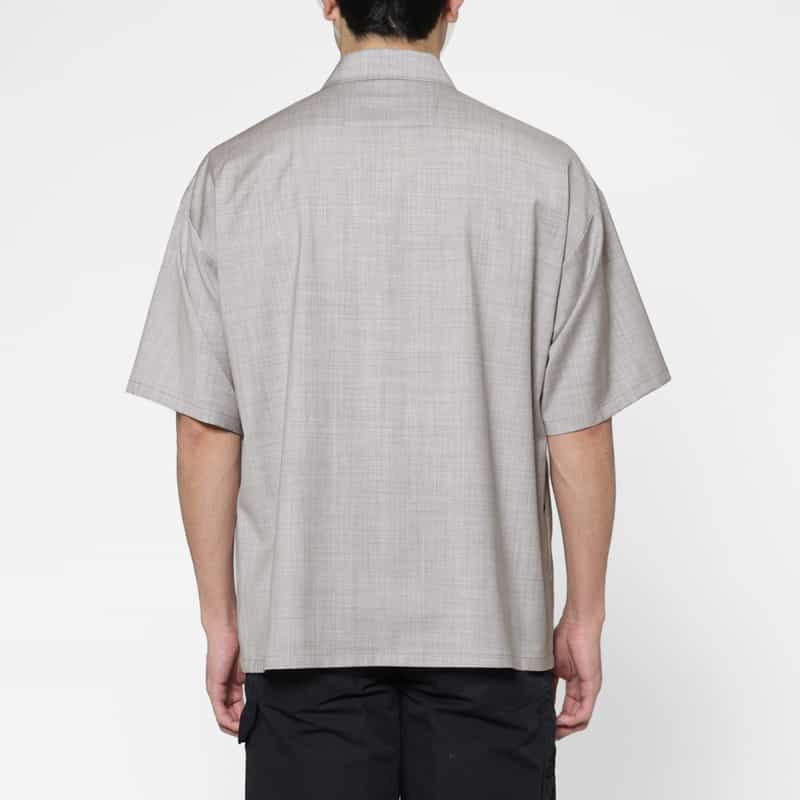 BARNEYS NEW YORK カジュアルシャツ（REDA社製ウール使用） LIGHT GRAY