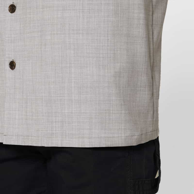 BARNEYS NEW YORK カジュアルシャツ（REDA社製ウール使用） LIGHT GRAY