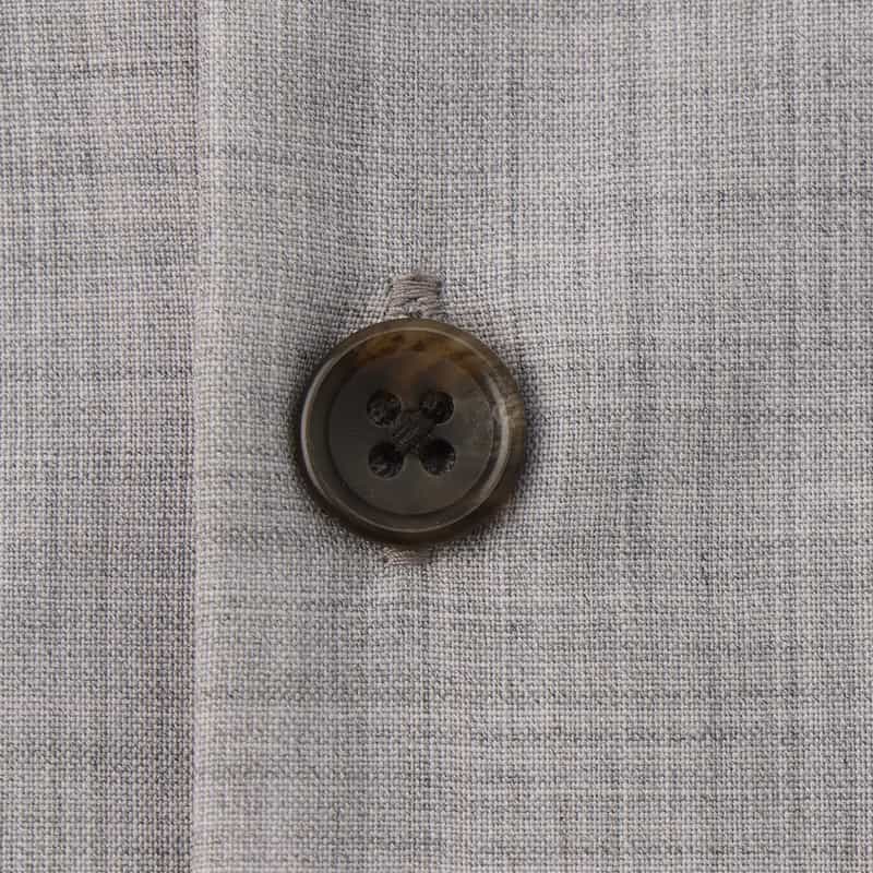 BARNEYS NEW YORK カジュアルシャツ（REDA社製ウール使用） LIGHT GRAY