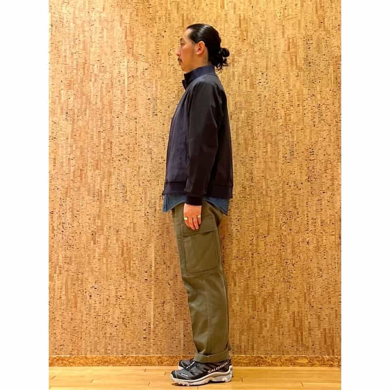 BARNEYS NEW YORK ジップアップブルゾン NAVY