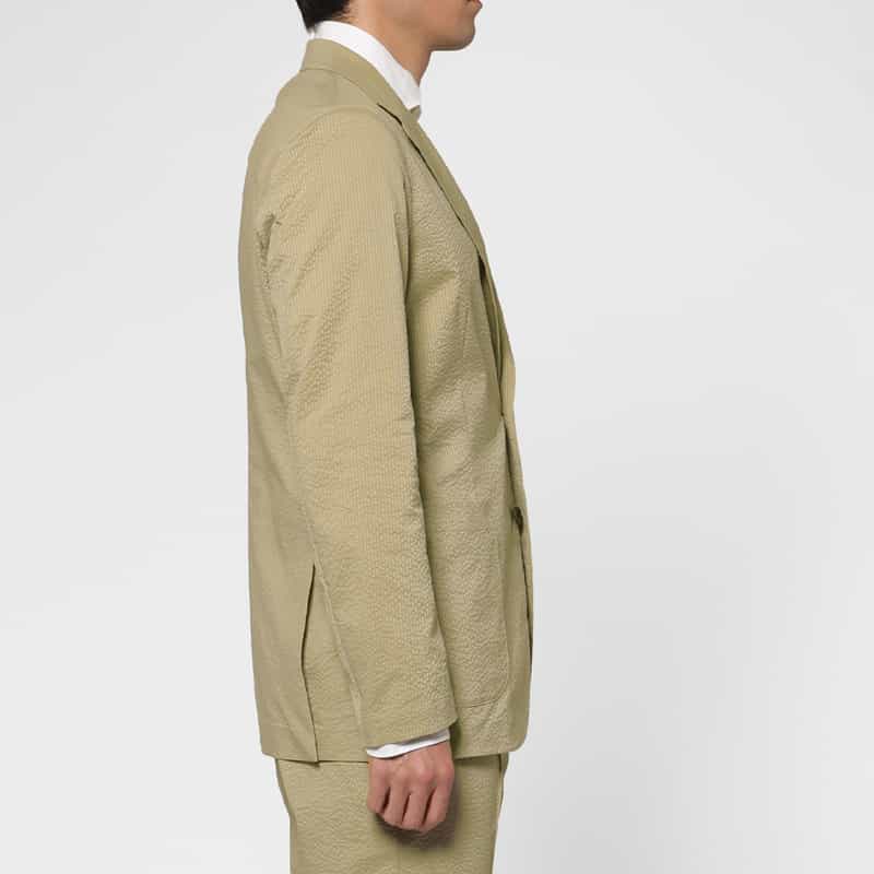 BARNEYS NEW YORK セットアップ シアサッカー素材テーラードジャケット BEIGE
