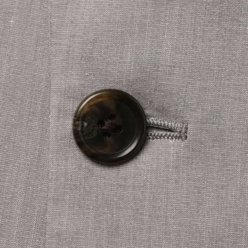 BARNEYS NEW YORK セットアップ リネン混ダブルブレストジャケット LIGHT GRAY