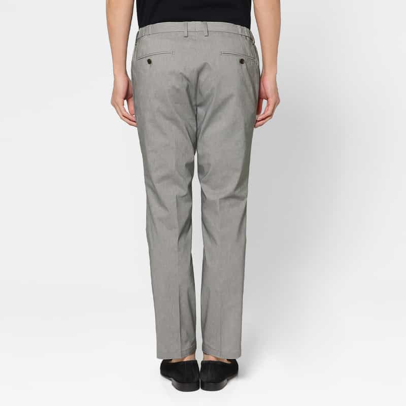 BARNEYS NEW YORK セットアップ リネン混ストレッチパンツ LIGHT GRAY