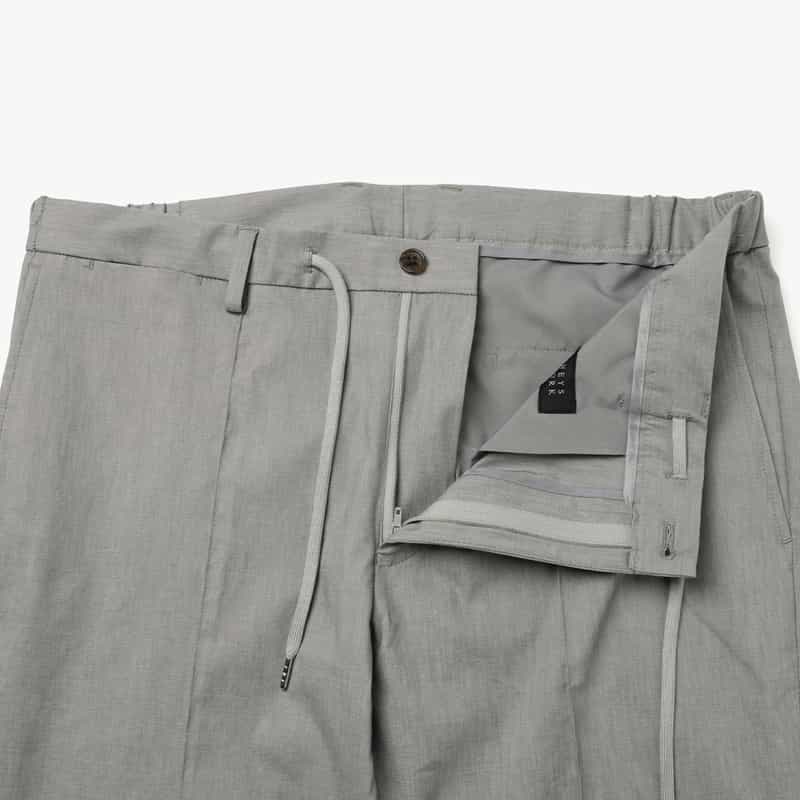 BARNEYS NEW YORK セットアップ リネン混ストレッチパンツ LIGHT GRAY