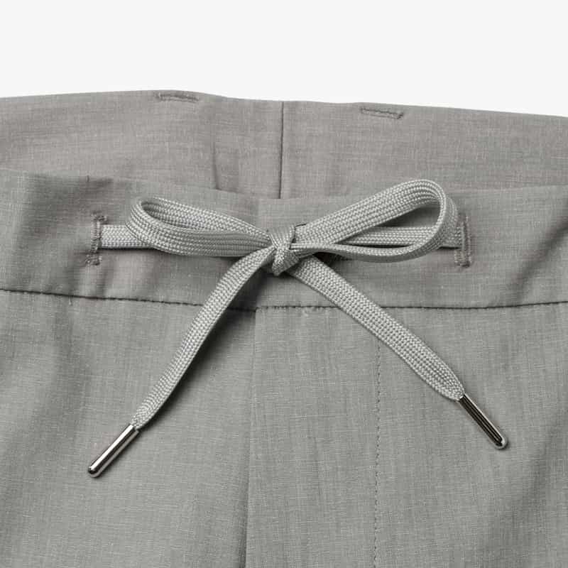 BARNEYS NEW YORK セットアップ リネン混ストレッチパンツ LIGHT GRAY