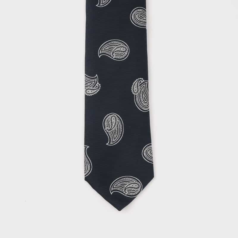 LUIGI  BORRELLI LUIGI BORRELLI＜ルイジボレッリ＞ ペイズリー柄タイ NAVY