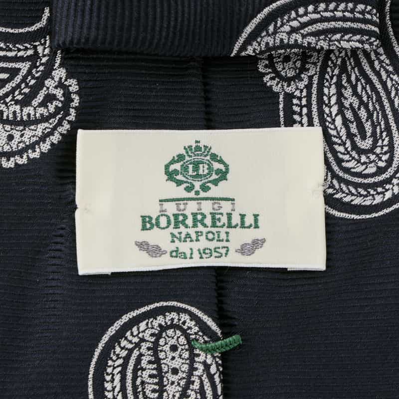 LUIGI  BORRELLI LUIGI BORRELLI＜ルイジボレッリ＞ ペイズリー柄タイ NAVY