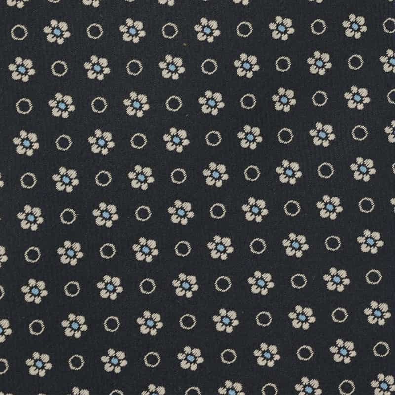 LUIGI  BORRELLI LUIGI BORRELLI＜ルイジボレッリ＞ 小紋柄タイ NAVY