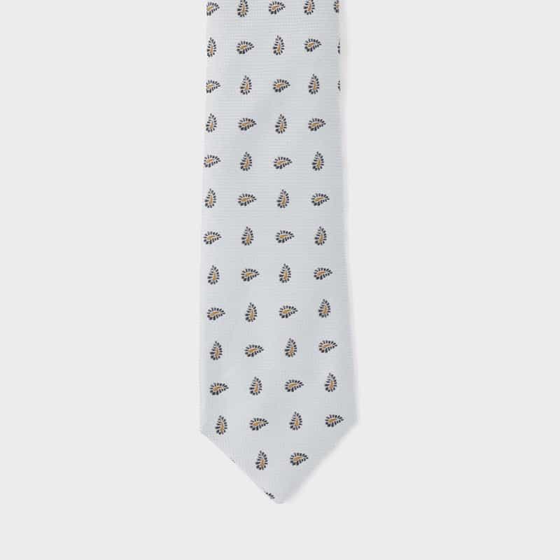 LUIGI  BORRELLI LUIGI BORRELLI＜ルイジボレッリ＞ ペイズリー柄タイ LIGHT BLUE
