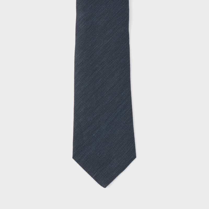 LUIGI  BORRELLI LUIGI BORRELLI＜ルイジボレッリ＞ ソリッドタイ NAVY