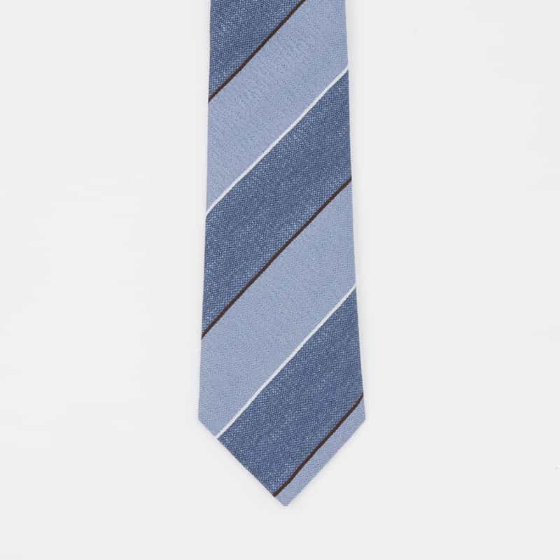 SEAWARD＆STEARN SEAWARD＆STEARN＜シーワード＆スターン＞ ストライプ柄タイ BLUE