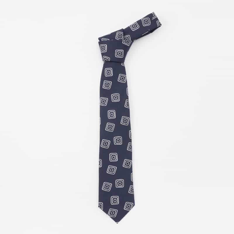 SEAWARD＆STEARN SEAWARD＆STEARN＜シーワード＆スターン＞ スクエア柄タイ NAVY