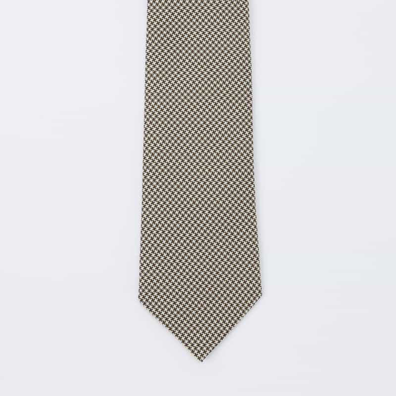 SEAWARD＆STEARN SEAWARD＆STEARN＜シーワード＆スターン＞ 千鳥柄タイ GRAY