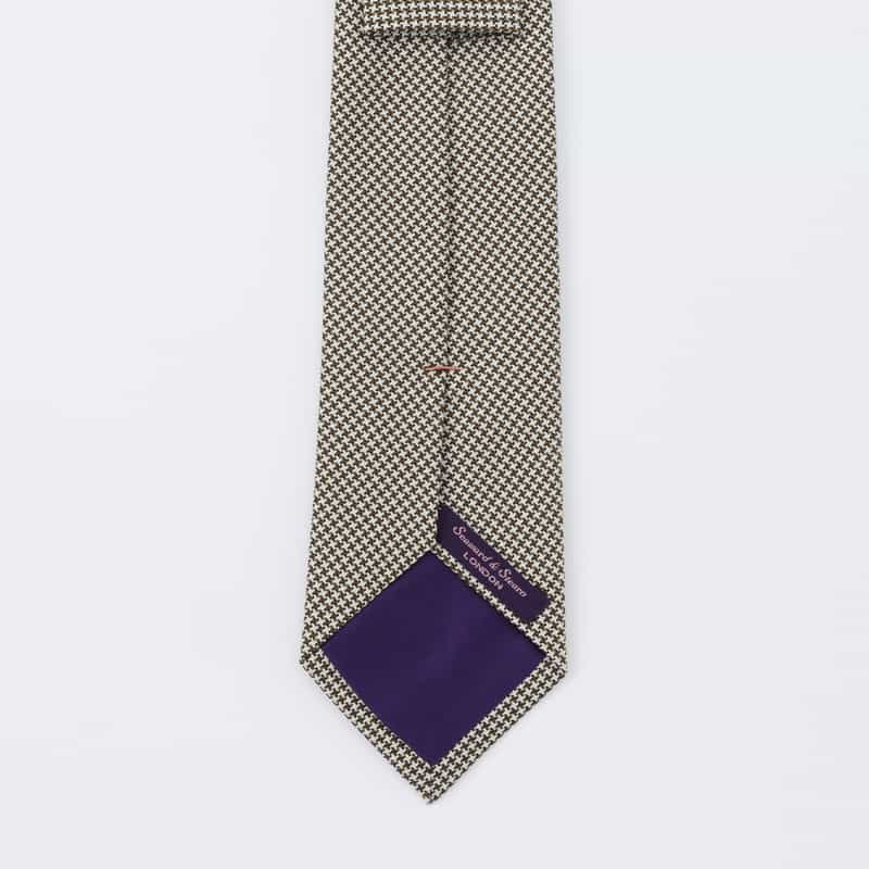 SEAWARD＆STEARN SEAWARD＆STEARN＜シーワード＆スターン＞ 千鳥柄タイ GRAY