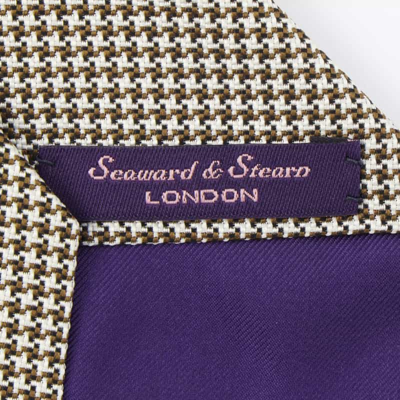 SEAWARD＆STEARN SEAWARD＆STEARN＜シーワード＆スターン＞ 千鳥柄タイ GRAY