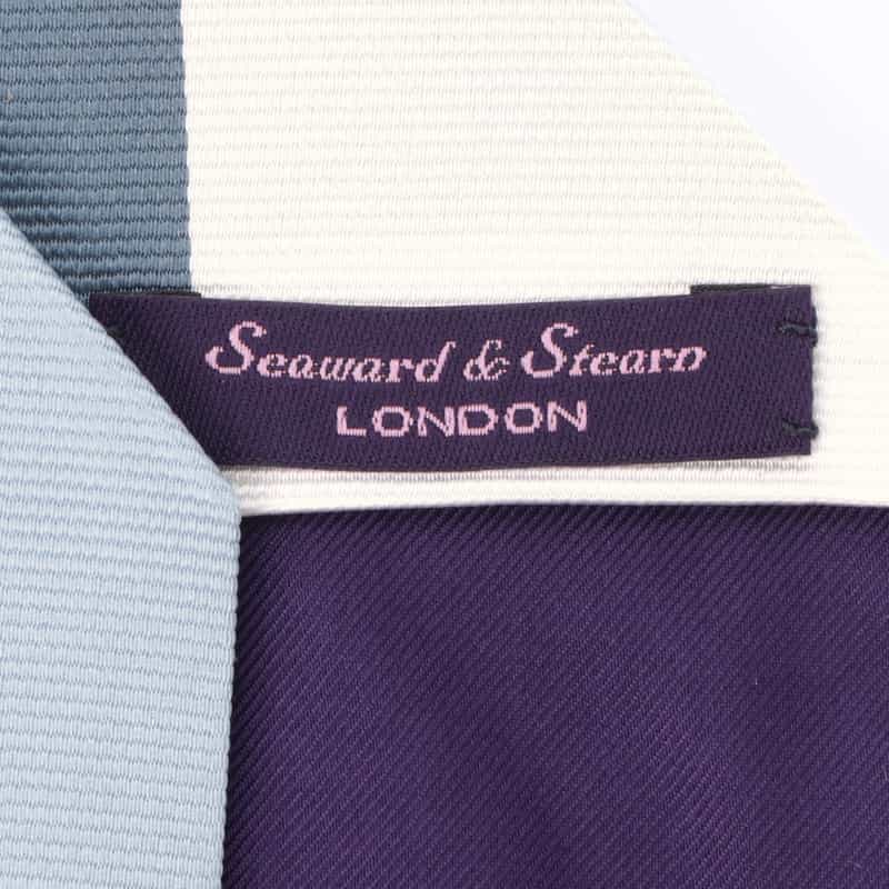 SEAWARD＆STEARN SEAWARD＆STEARN＜シーワード＆スターン＞ ストライプ柄タイ NAVY