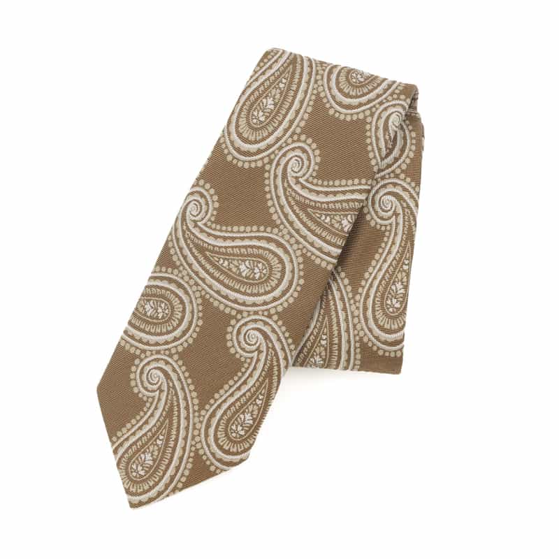 SEAWARD＆STEARN SEAWARD＆STEARN＜シーワード＆スターン＞ ペイズリー柄タイ BEIGE