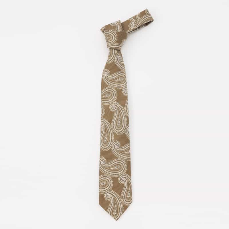 SEAWARD＆STEARN SEAWARD＆STEARN＜シーワード＆スターン＞ ペイズリー柄タイ BEIGE