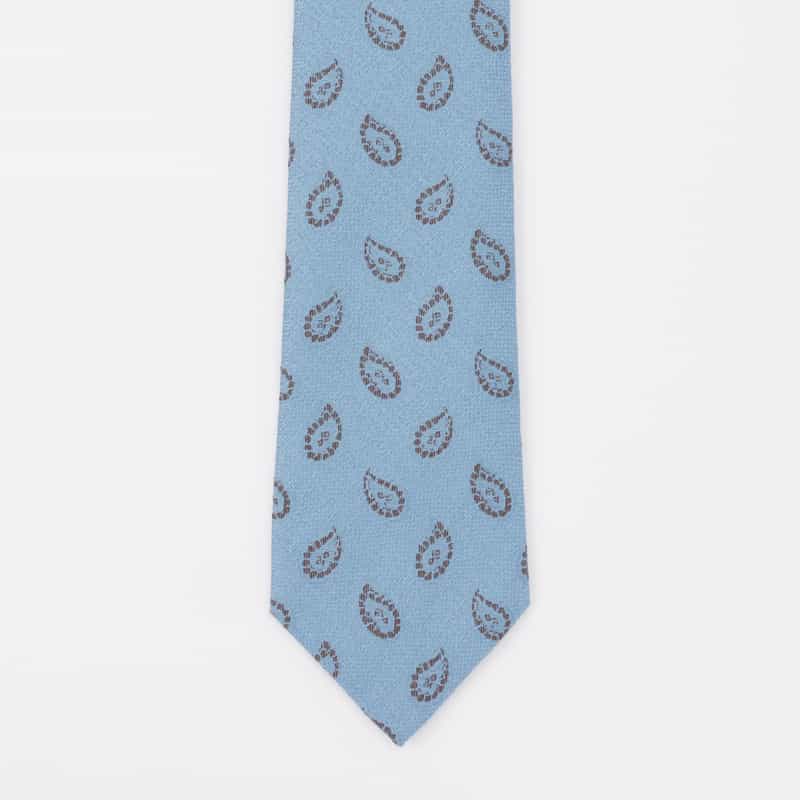 SEAWARD＆STEARN SEAWARD＆STEARN＜シーワード＆スターン＞ ペイズリー柄タイ LIGHT BLUE