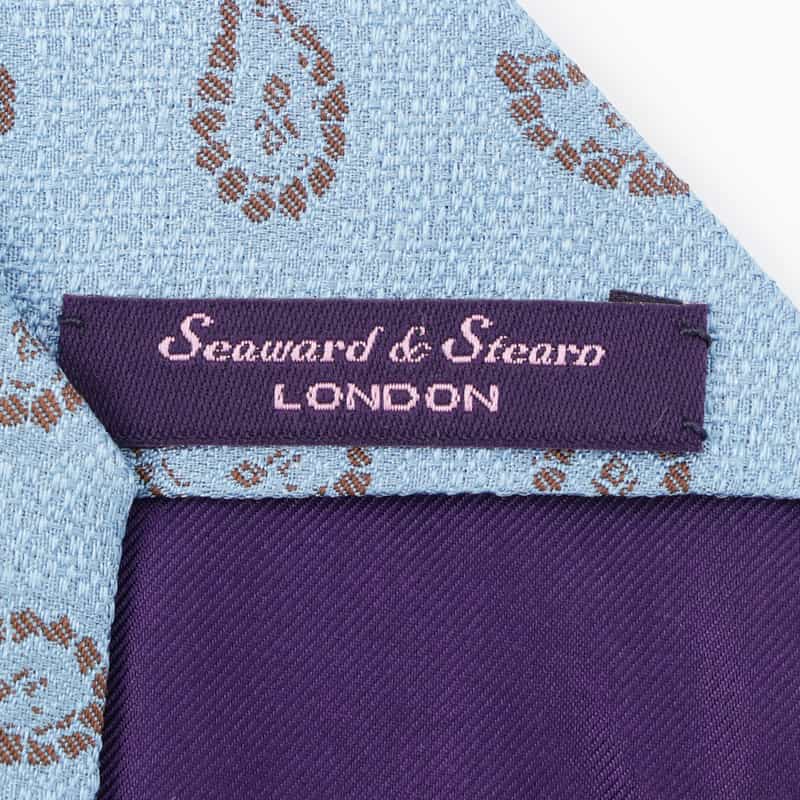 SEAWARD＆STEARN SEAWARD＆STEARN＜シーワード＆スターン＞ ペイズリー柄タイ LIGHT BLUE