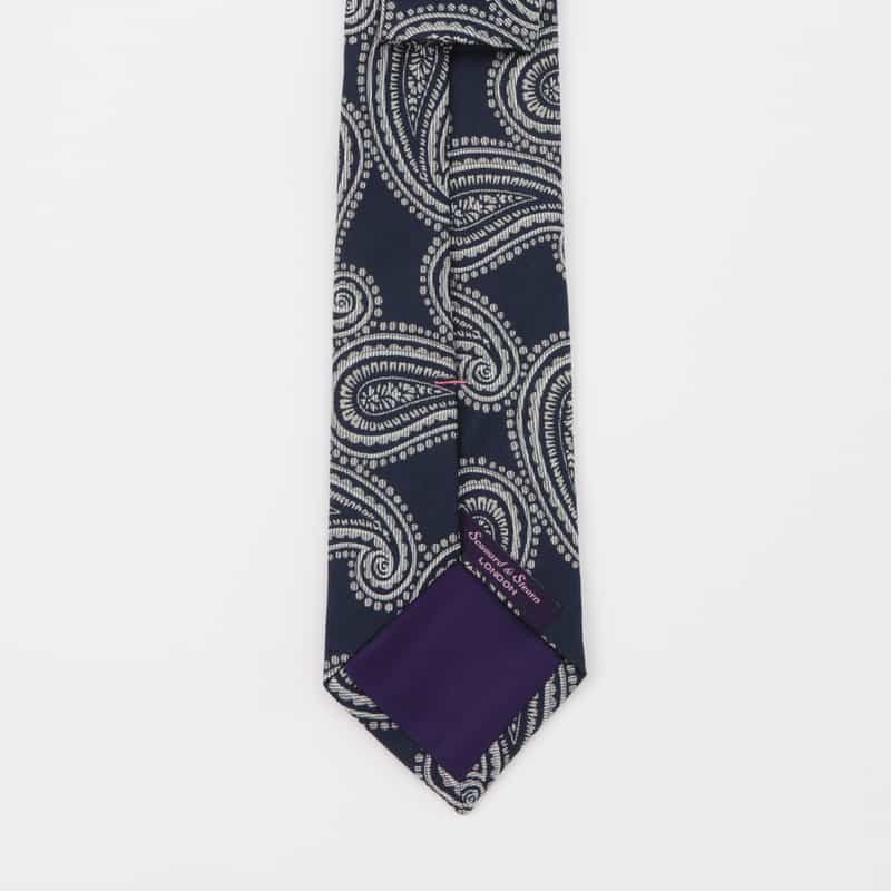 SEAWARD＆STEARN SEAWARD＆STEARN＜シーワード＆スターン＞ ペイズリー柄タイ NAVY