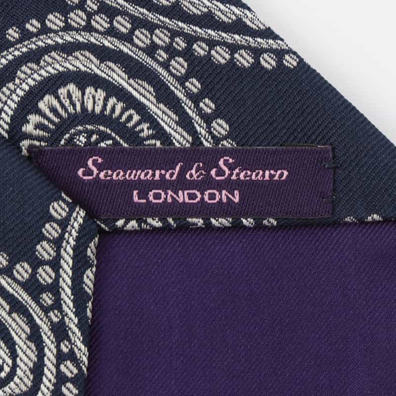SEAWARD＆STEARN SEAWARD＆STEARN＜シーワード＆スターン＞ ペイズリー柄タイ NAVY