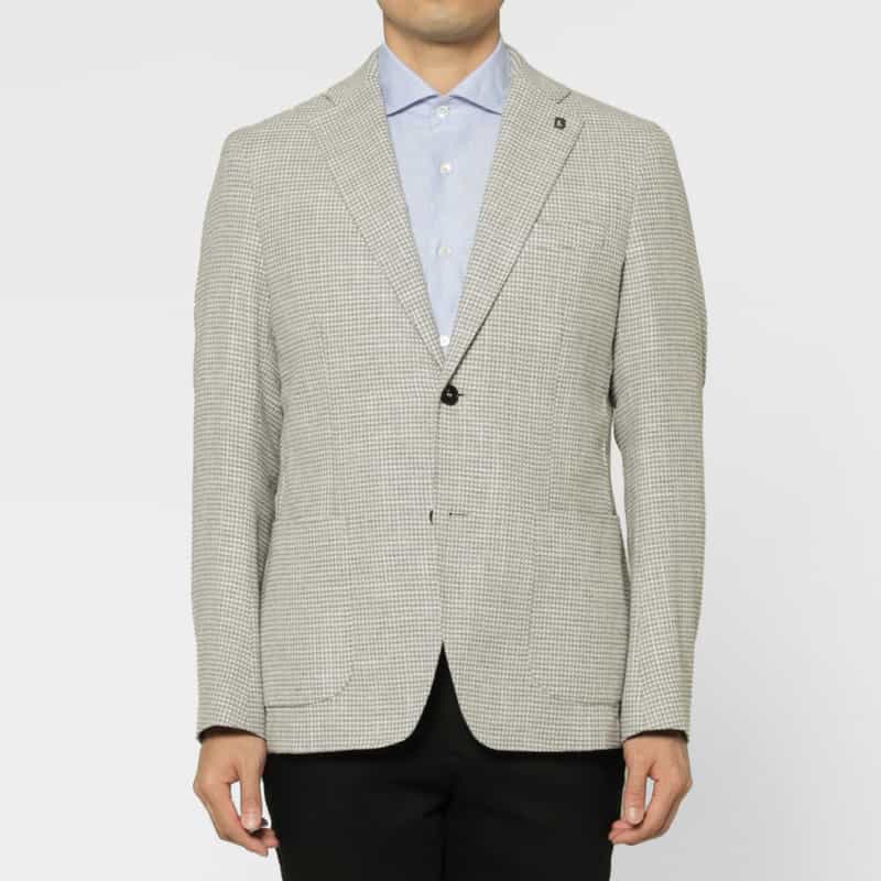 BRERAS BRERAS＜ブラレス＞ 千鳥柄テーラードジャケット"VENEZIA" GRAY