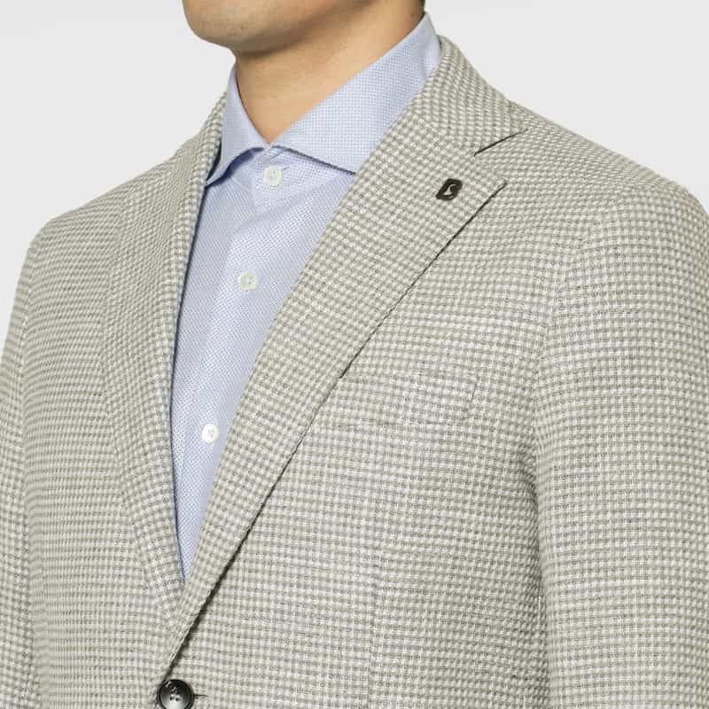 BRERAS BRERAS＜ブラレス＞ 千鳥柄テーラードジャケット"VENEZIA" GRAY