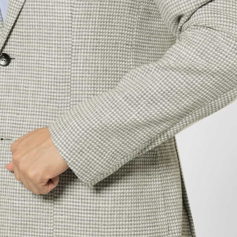 BRERAS BRERAS＜ブラレス＞ 千鳥柄テーラードジャケット"VENEZIA" GRAY