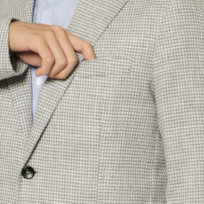 BRERAS BRERAS＜ブラレス＞ 千鳥柄テーラードジャケット"VENEZIA" GRAY