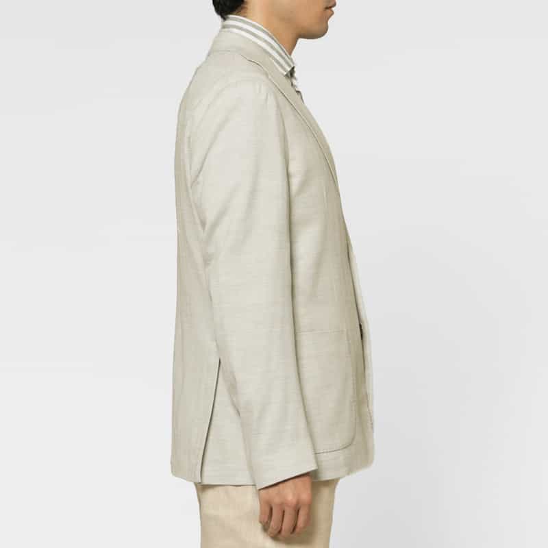 BRERAS BRERAS＜ブラレス＞ ヘリンボーン柄テーラードジャケット"VENEZIA" IVORY