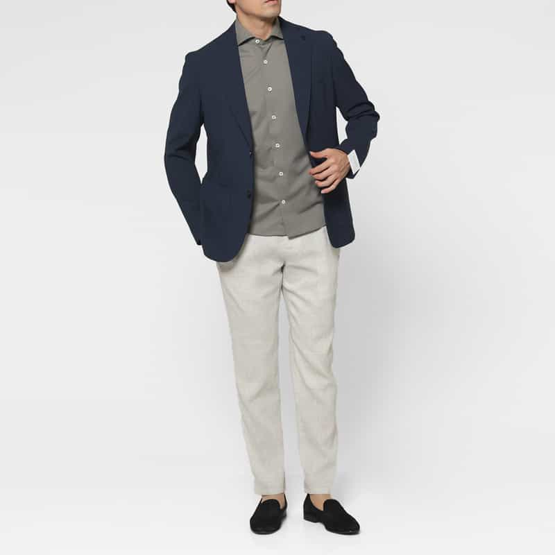 BRERAS BRERAS＜ブラレス＞ ストレッチ素材テーラードジャケット"VENEZIA" NAVY