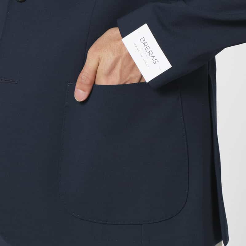 BRERAS BRERAS＜ブラレス＞ ストレッチ素材テーラードジャケット"VENEZIA" NAVY