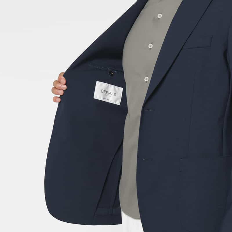 BRERAS BRERAS＜ブラレス＞ ストレッチ素材テーラードジャケット"VENEZIA" NAVY