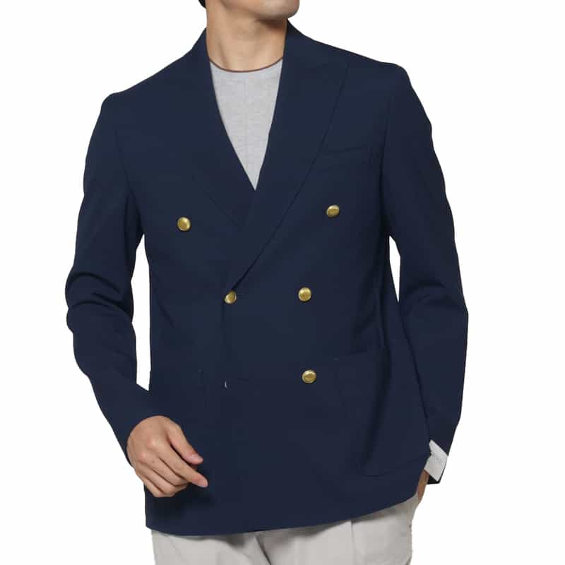 BRERAS BRERAS＜ブラレス＞ ダブルブレストジャケット"VENEZIA" NAVY