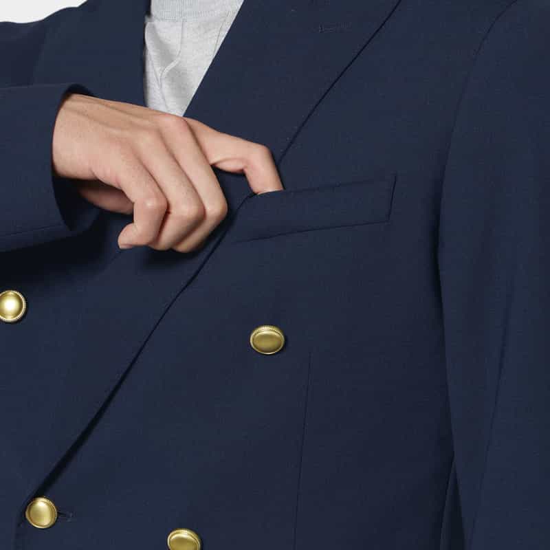 BRERAS BRERAS＜ブラレス＞ ダブルブレストジャケット"VENEZIA" NAVY
