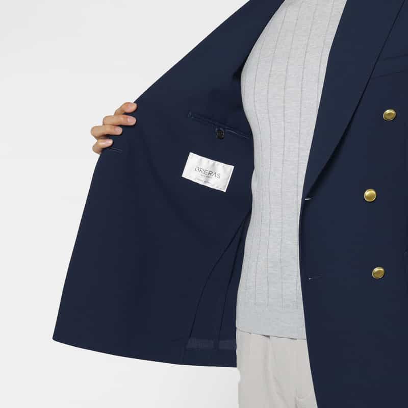 BRERAS BRERAS＜ブラレス＞ ダブルブレストジャケット"VENEZIA" NAVY