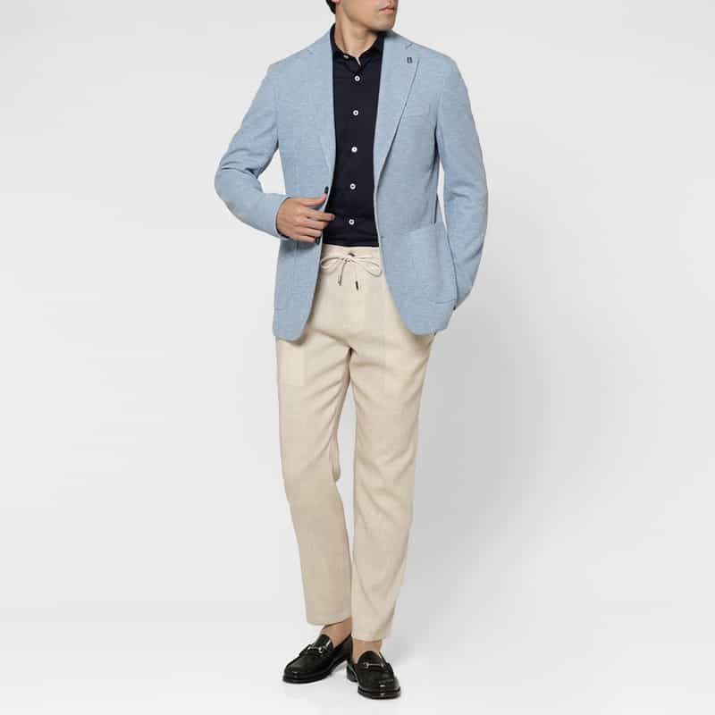 BRERAS BRERAS＜ブラレス＞ テーラードジャケット"VENEZIA" LIGHT BLUE