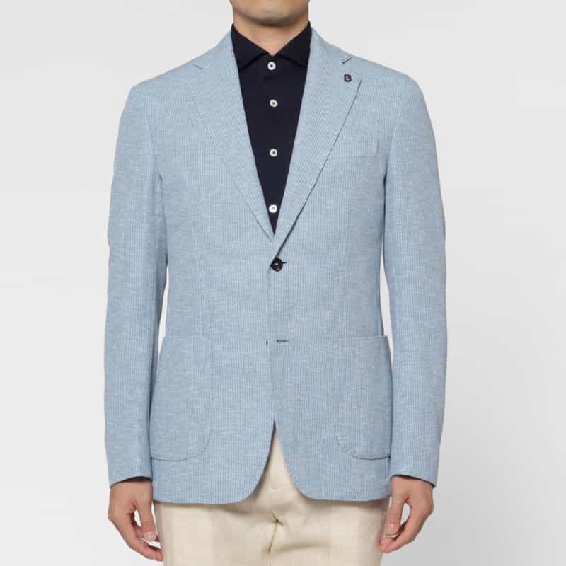 BRERAS BRERAS＜ブラレス＞ テーラードジャケット"VENEZIA" LIGHT BLUE