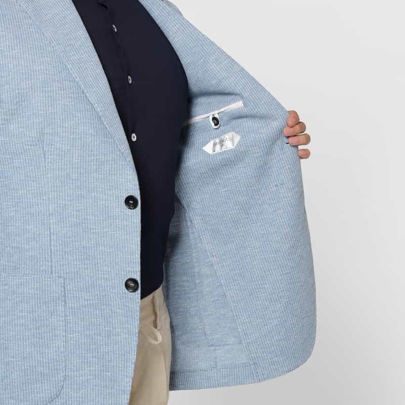 BRERAS BRERAS＜ブラレス＞ テーラードジャケット"VENEZIA" LIGHT BLUE