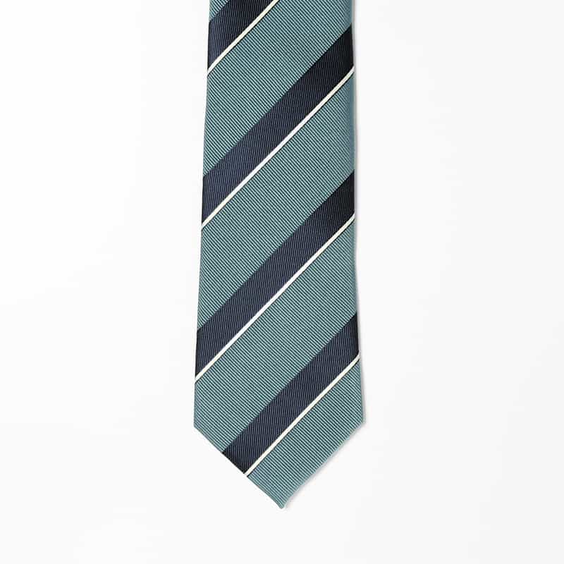 BARNEYS NEW YORK レジメンタル柄タイ BLUE