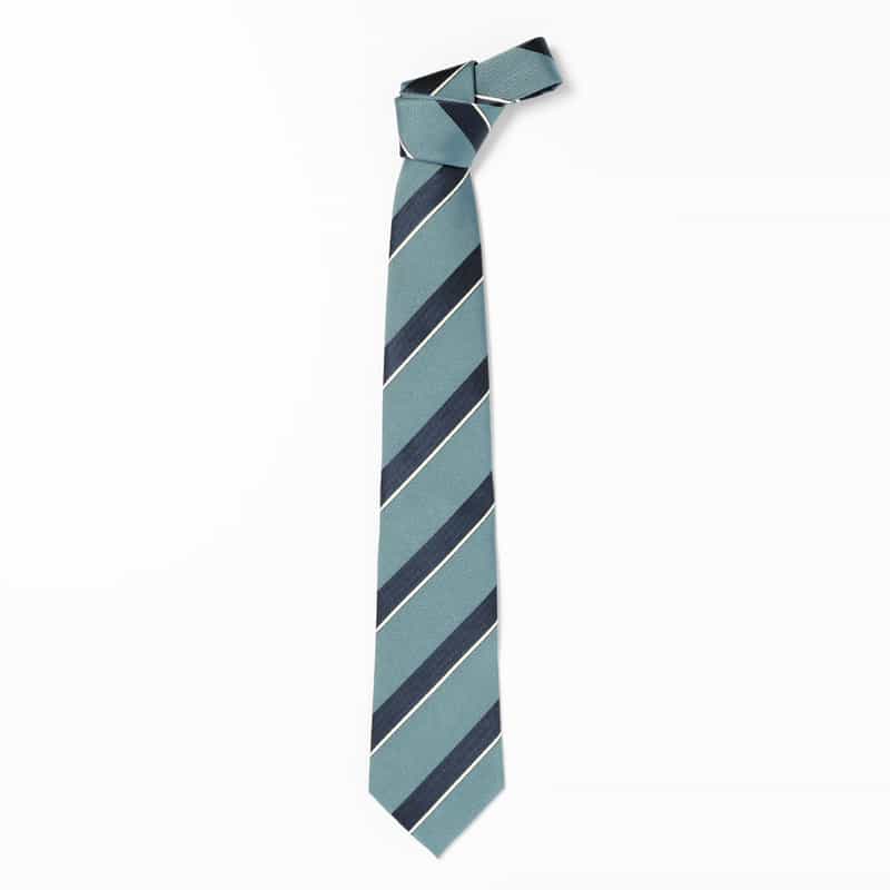 BARNEYS NEW YORK レジメンタル柄タイ BLUE